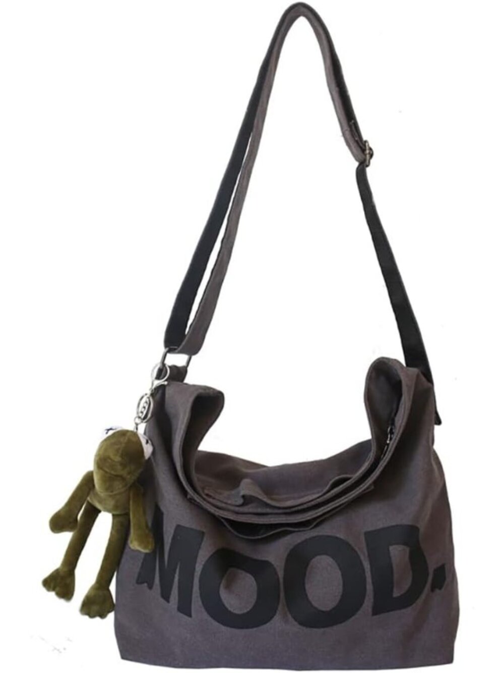 Vintage Canvas Messenger Bag - Emo Crossbody Satchel, Goth Punk Shoulder Handbag
